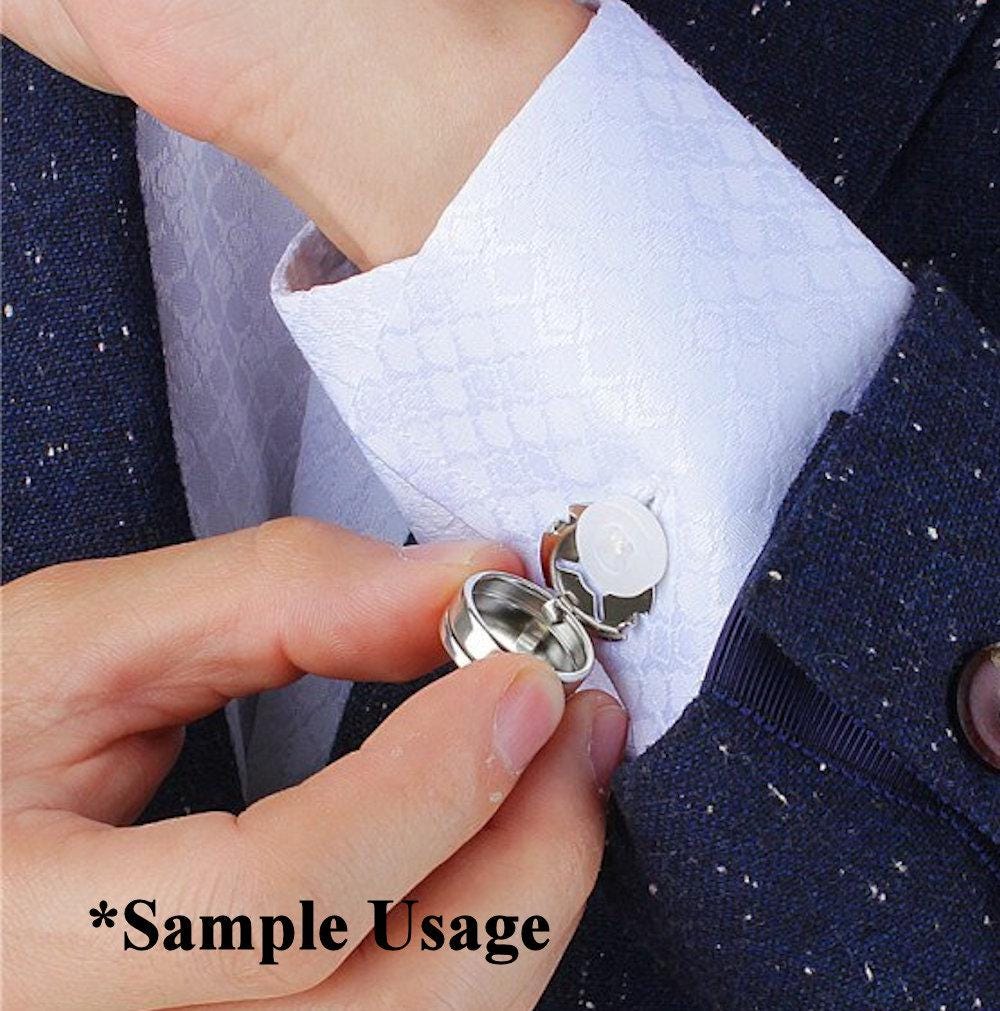 Magnetic Nickel Plated Brass Round Button Covers 18mm — 10 or 100 pcs