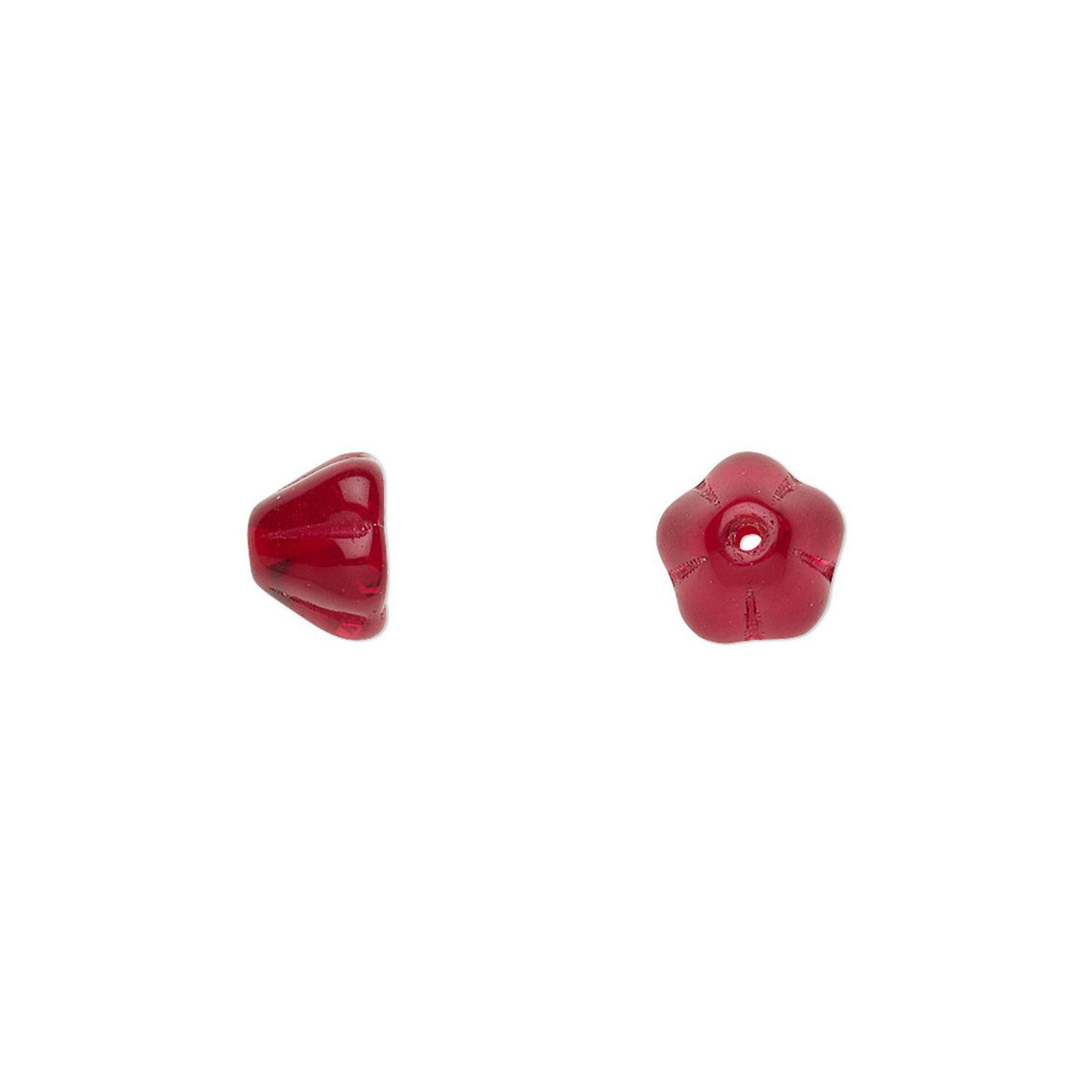 RED FLOWER BEADS