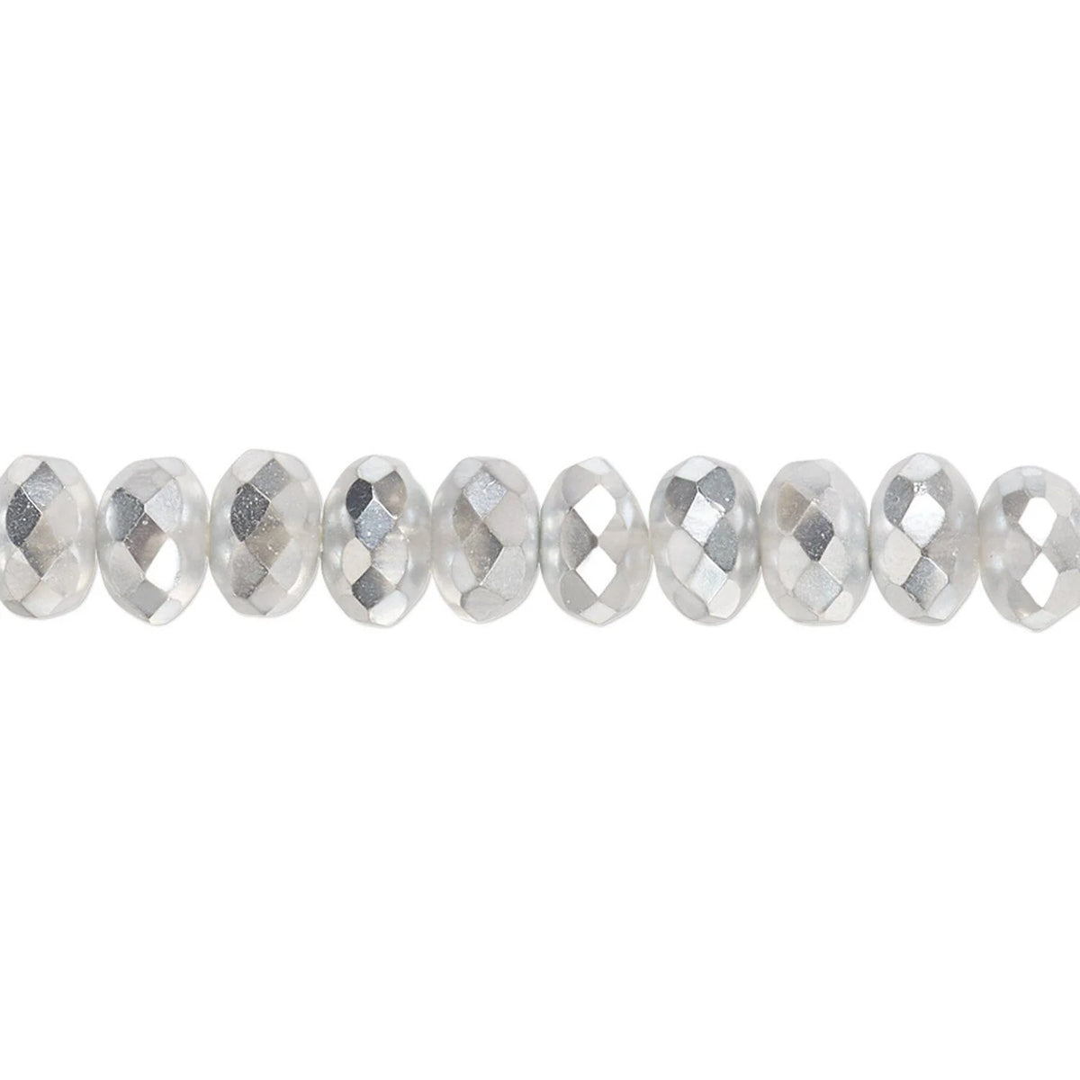SILVER GLASS BEADS