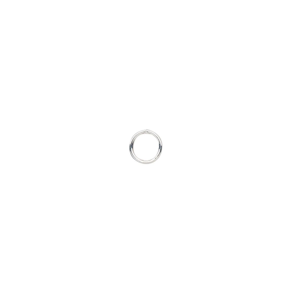 Sterling Silver Round Soldered Closed Jump Rings, 5mm, 23 Gauge, 50 pcs