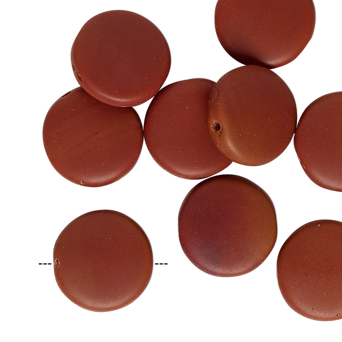 brown glass beads