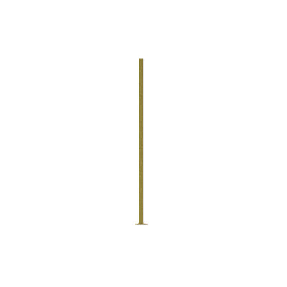 Antiqued Brass-Plated Steel Head Pins, 1 inch, 21 Gauge, 500 pcs