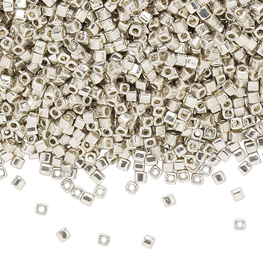 SILVER SQUARE BEADS