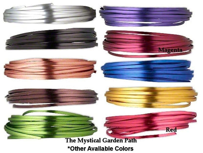 Copper Anodized Aluminum Flat Wire 3.5–4mm x 1.0–1.2mm — 18 Feet