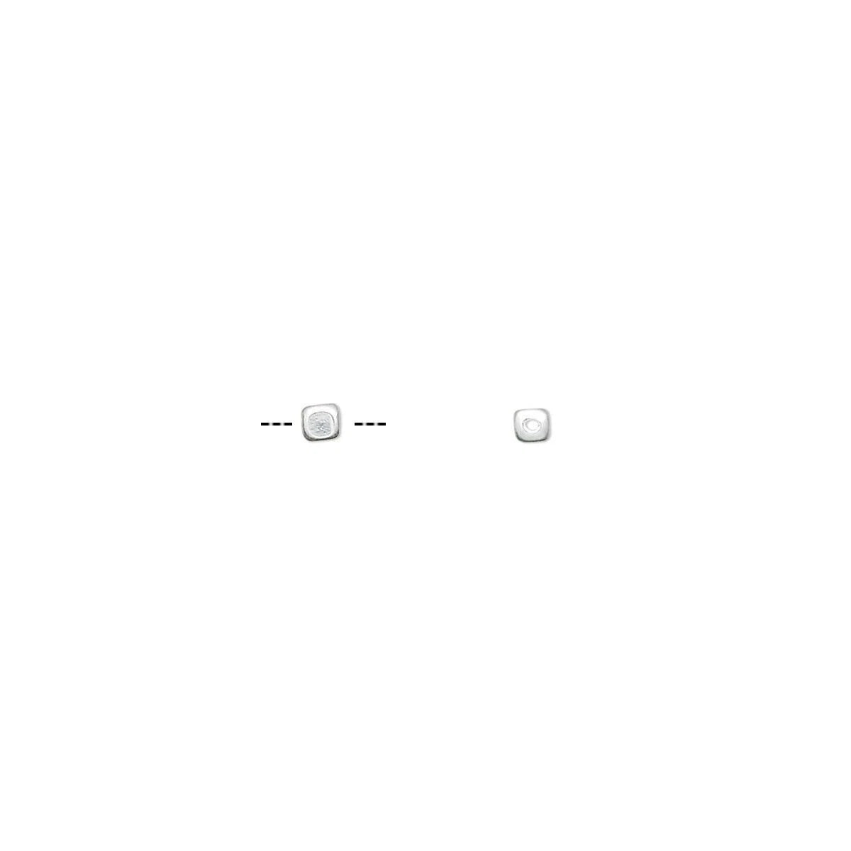 sterling cube beads