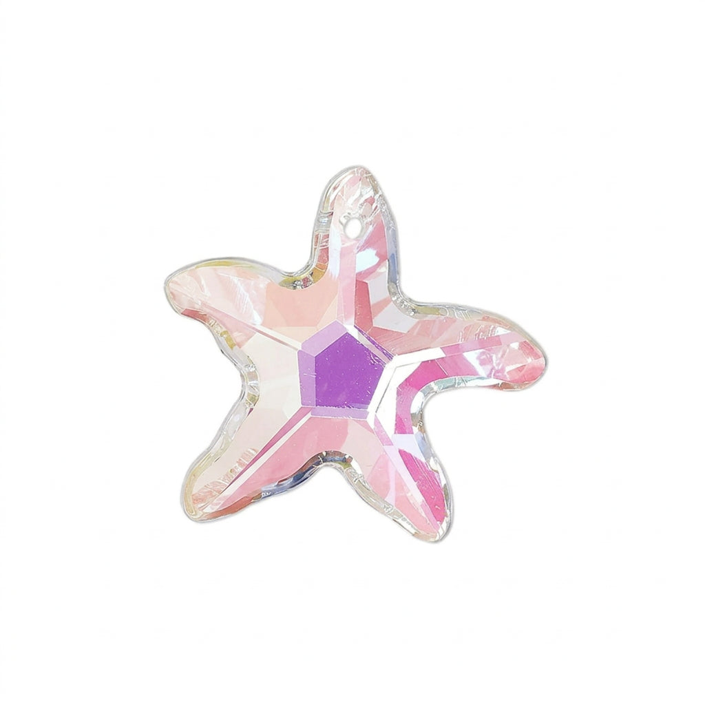 CRYSTAL STARFISH CHARM