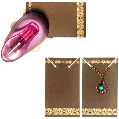 Easy Corner Punch Tool for Jewelry Display Cards — Necklace, Bracelet & Pendant Cards