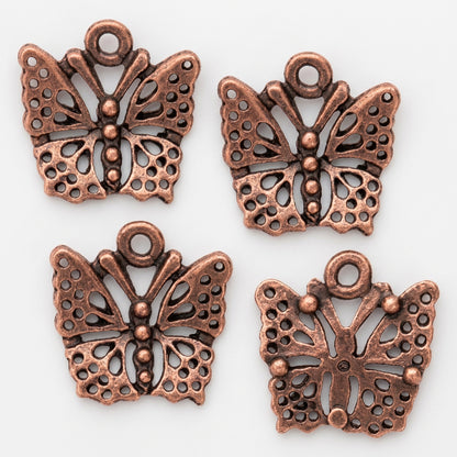 COPPER BUTTERFLY CHARMS