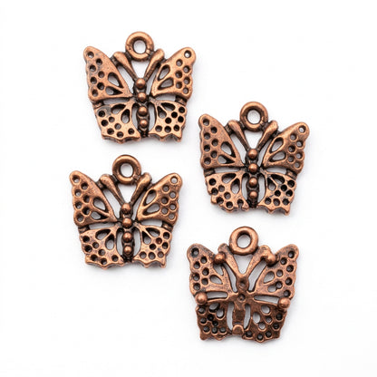 COPPER BUTTERFLY CHARMS