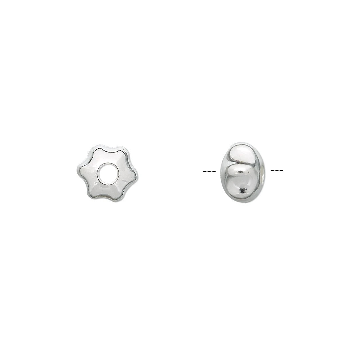 silver beads