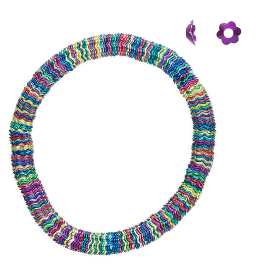 Multi Jewel Tone Steel Daisy Flower Bead Caps, 6x2.5mm, Fits 6-8mm Beads, 300 pcs