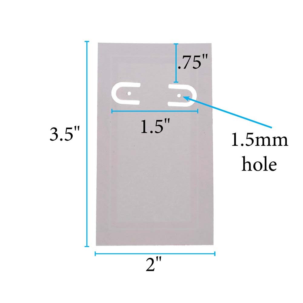 Measurement chart of a rectangular metal plate with dimensions labeled