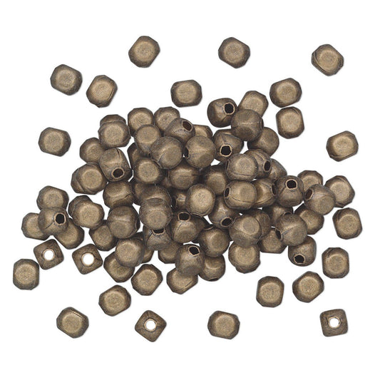 antiqued gold beads