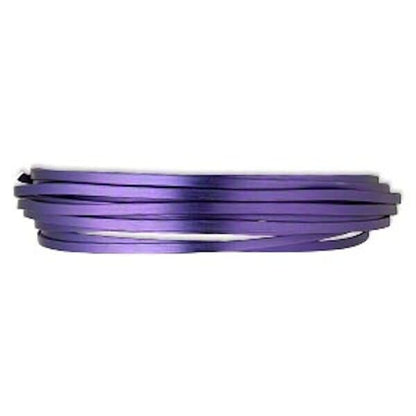 Purple Anodized Aluminum Flat Wire 3.5-4mm — 18 ft