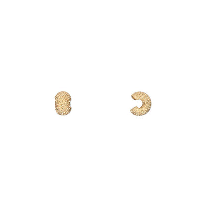 Gold Plated Brass Stardust Crimp Covers, 4mm - 100 pcs
