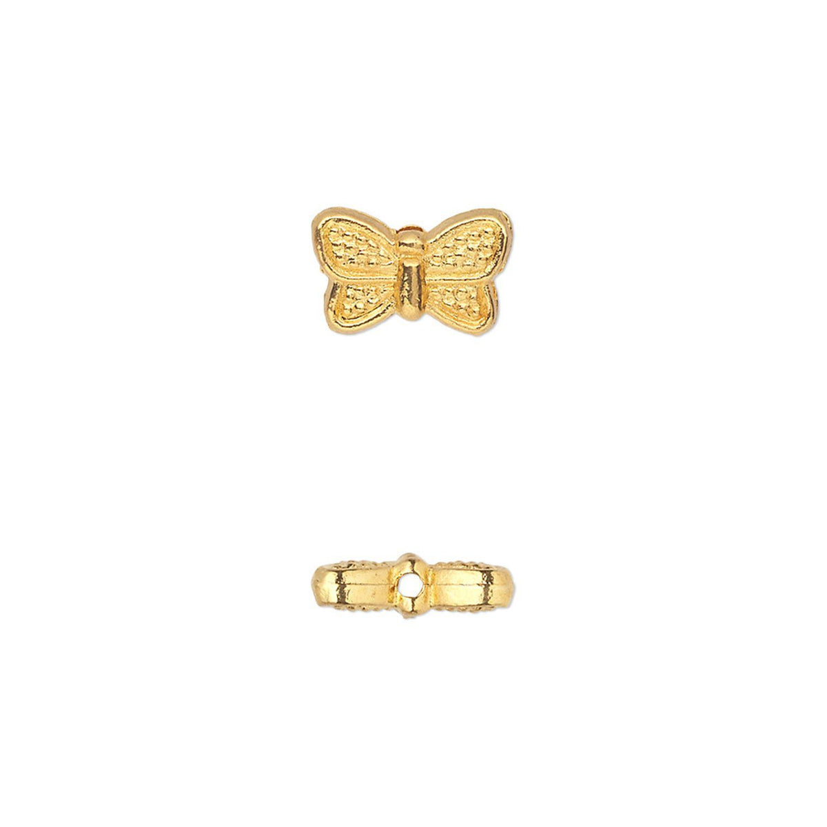 gold butterfly beads