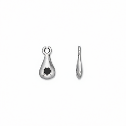 Two small black rectangular accessory pieces with rectangular cutouts, shown side by side on a plain white background.