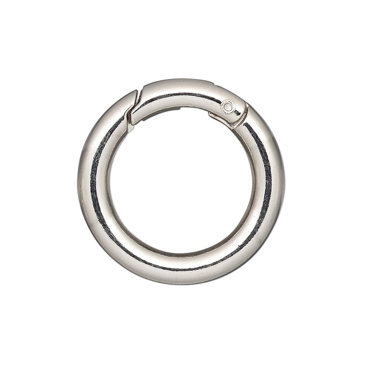 Large Round Hinged Bail Clasps 25mm — Set of 4 | Imitation Rhodium