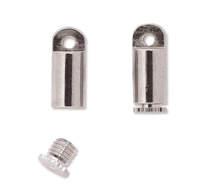 BeadSmith Bead Bandit End Caps: 4x8mm, Hide Crimp Beads or Knots (2 Sets)