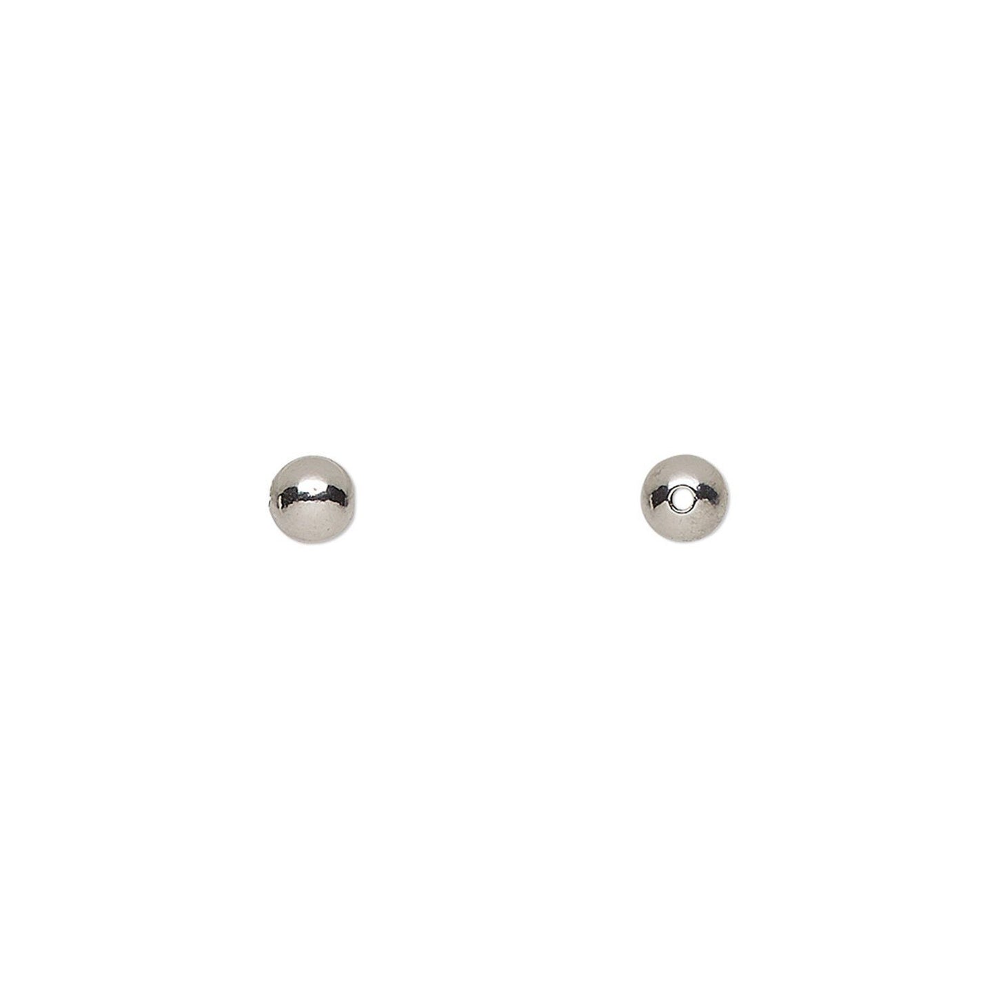 Stainless Steel 4mm Smooth Round Beads