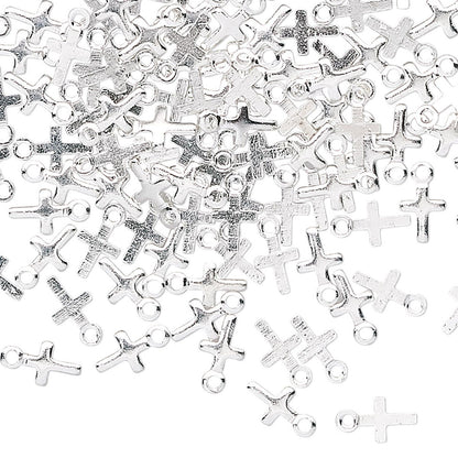 silver miniature crosses