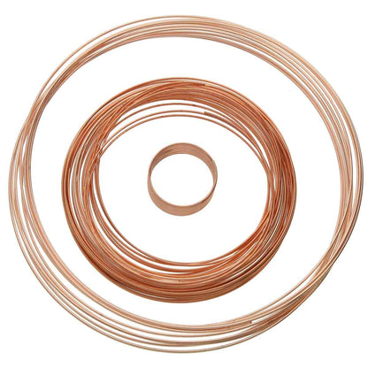 BeadSmith Memory Wire Assortment, 50-Loop Mix — Silver, Gold, Copper or Black