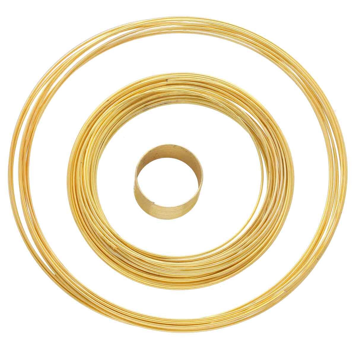 BeadSmith Memory Wire Assortment, 50-Loop Mix — Silver, Gold, Copper or Black