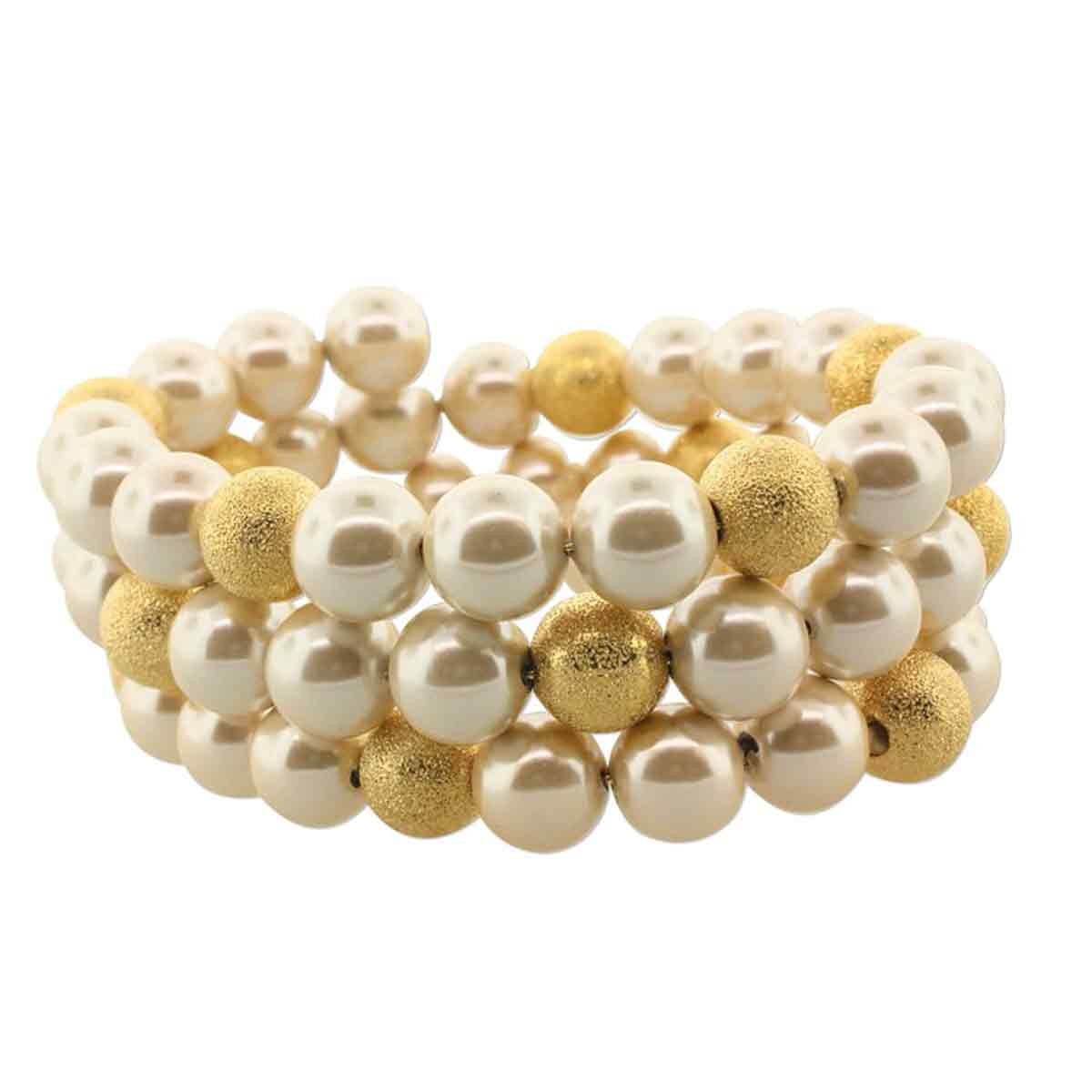 Gold Finished Stainless Steel Bracelet Memory Wire, 1-3/4 inch, 1 oz (approx. 60 Loops)