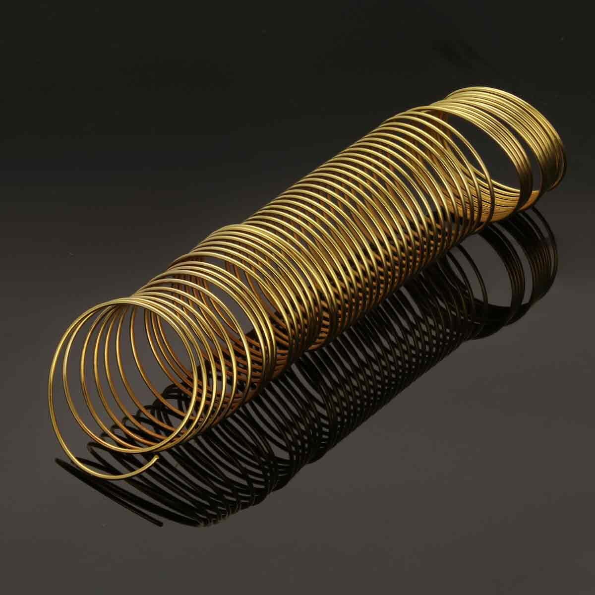 Beadsmith Gold Plated Ring Memory Wire 3/4", approx. 48 Loops