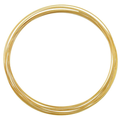 Bead Smith Gold Plated Necklace Memory Wire 3.6", 12 Loops