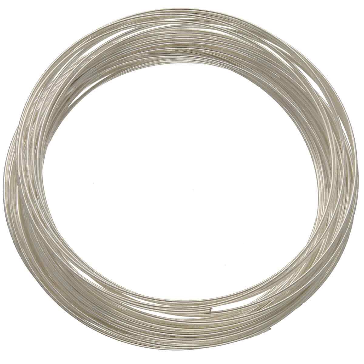 Beadsmith Silver Plated Bracelet Memory Wire 2.5", 1 oz (approx. 70 loops)