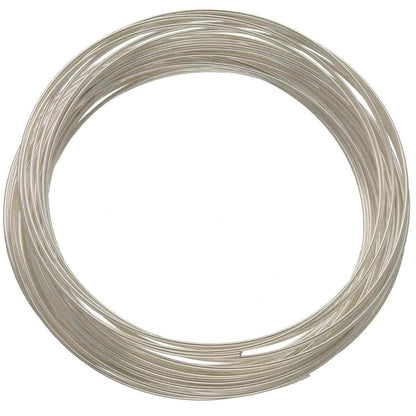 Beadsmith Silver Plated Bracelet Memory Wire 2.5", 1 oz (approx. 70 loops)