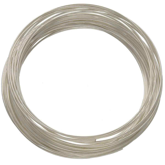 Beadsmith Silver Plated Bracelet Memory Wire 2.5", 1 oz (approx. 70 loops)