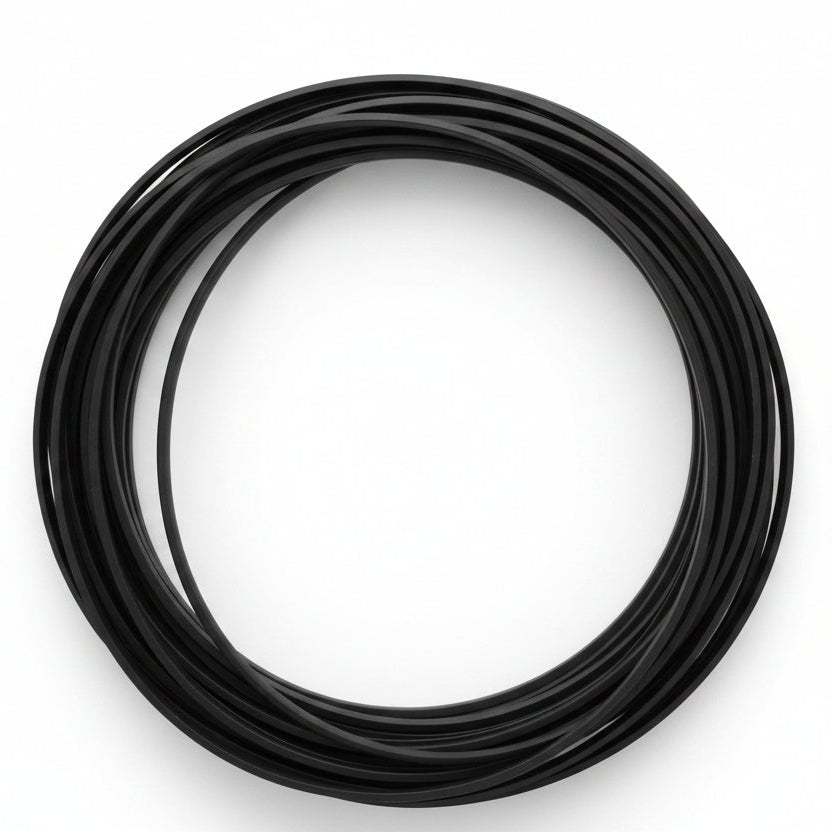Beadsmith Non-Tarnish Black Square Wire, 18 Gauge (1.02mm), 7 Yards