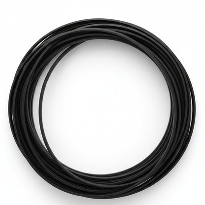 Beadsmith Non-Tarnish Black Square Wire, 18 Gauge (1.02mm), 7 Yards