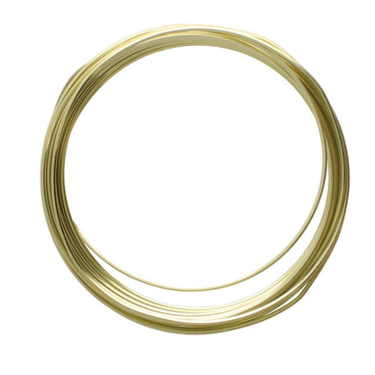 Beadsmith Non-Tarnish Champagne Gold Square Wire, 18 Gauge (1.02mm), 4 Yards