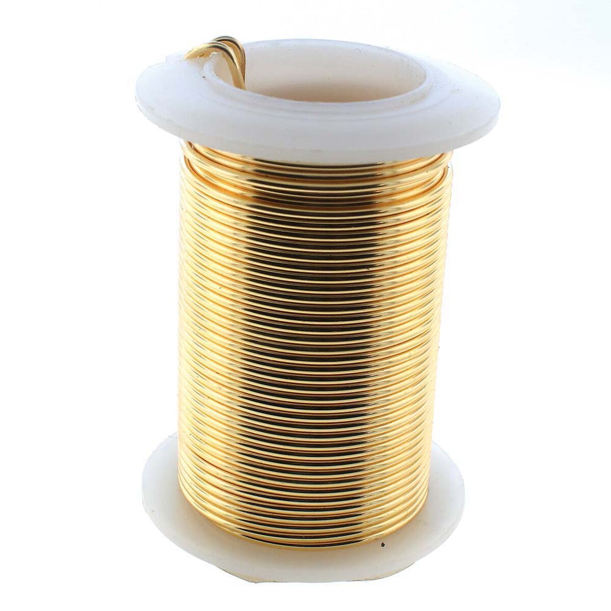 Beadsmith Tarnish Resistant Gold Round Wire, 16 Gauge, 8 Yards