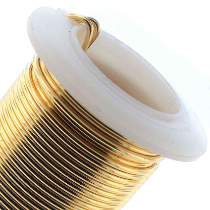 Beadsmith Tarnish Resistant Gold Round Wire, 16 Gauge, 8 Yards