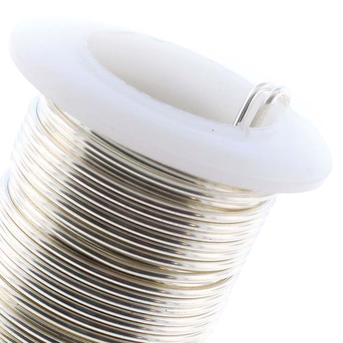 Beadsmith Tarnish Resistant Silver Round Wire, 16 Gauge, 8 Yards