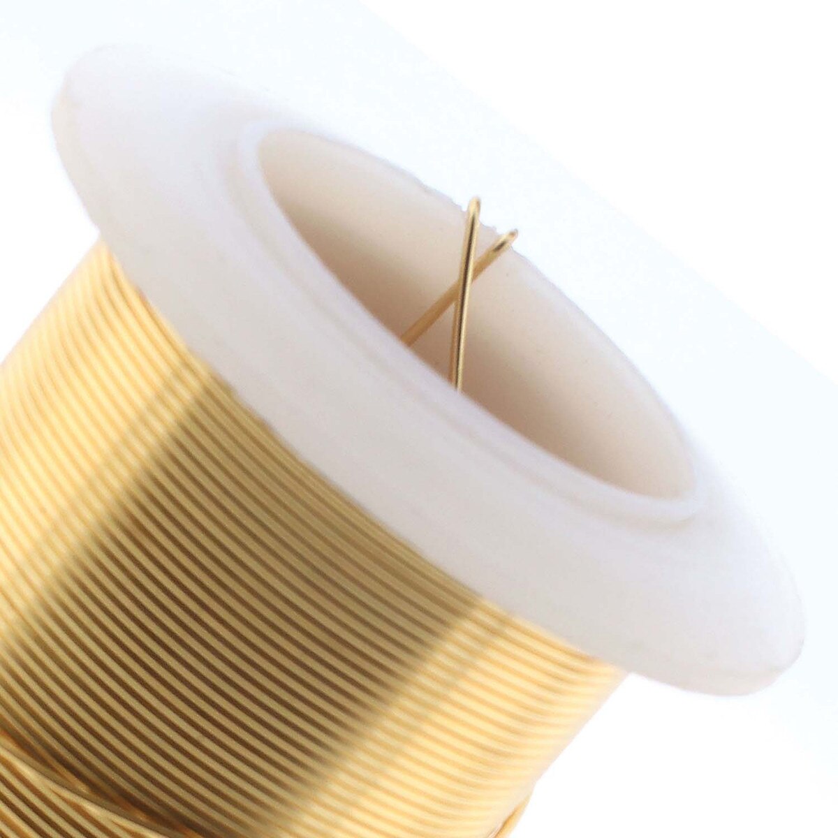 Beadsmith Tarnish Resistant Gold Round Wire, 24 Gauge, 30 Yards