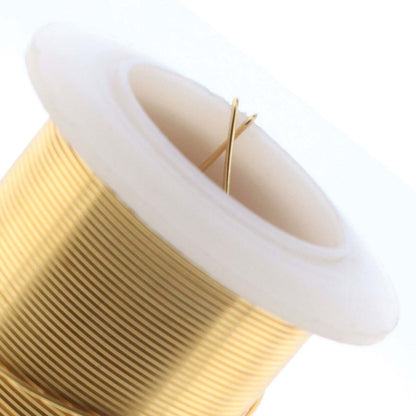 Beadsmith Tarnish Resistant Gold Round Wire, 24 Gauge, 30 Yards