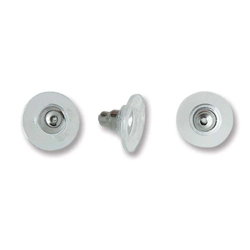 Three metallic objects on a white background
