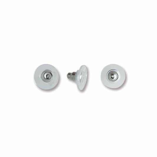 Stainless Steel Comfort Clutch Earring Backs, 10.3x6mm - 72 pcs