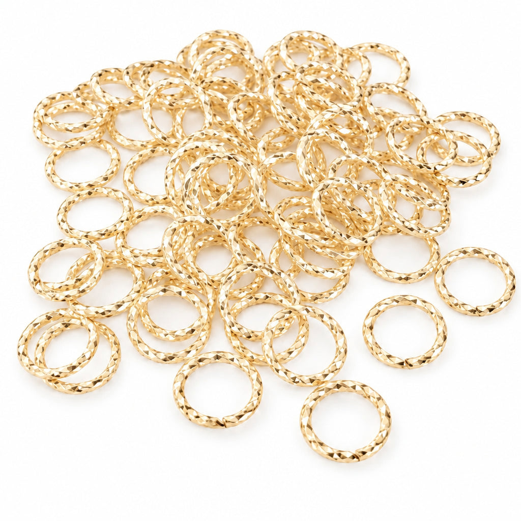 GOLD TWIST JUMP RINGS