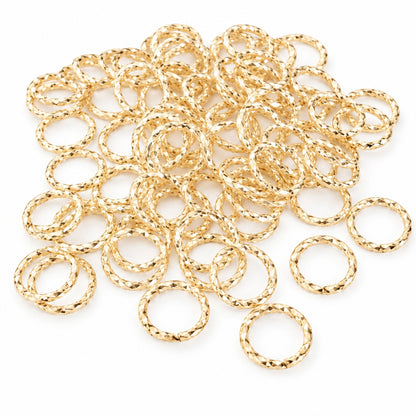 GOLD TWIST JUMP RINGS