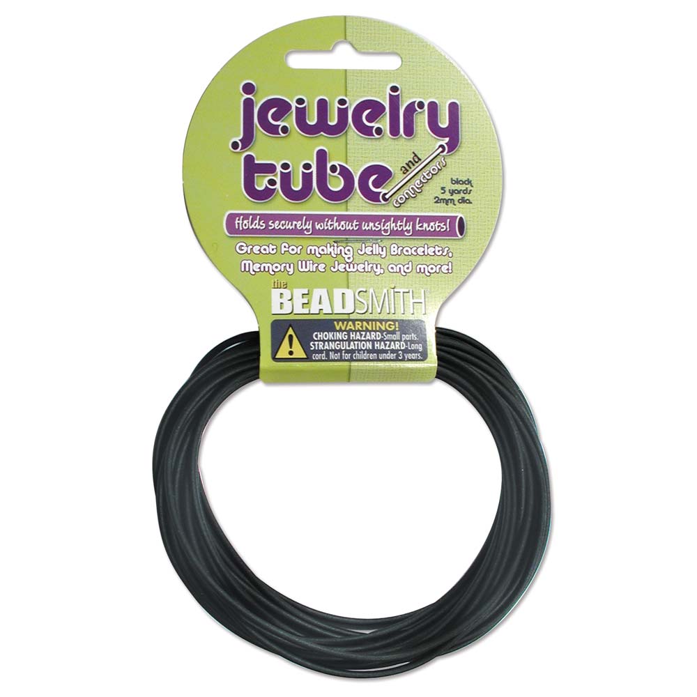 Hollow Rubber Tube Cord 2mm for Memory Wire - 5 Yards