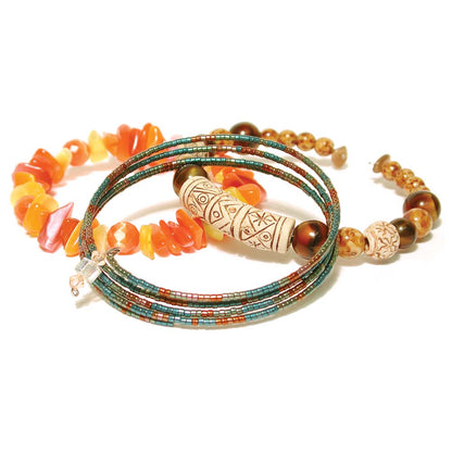 Beadsmith Copper Plated Bracelet Memory Wire 2.5", 12 Loops