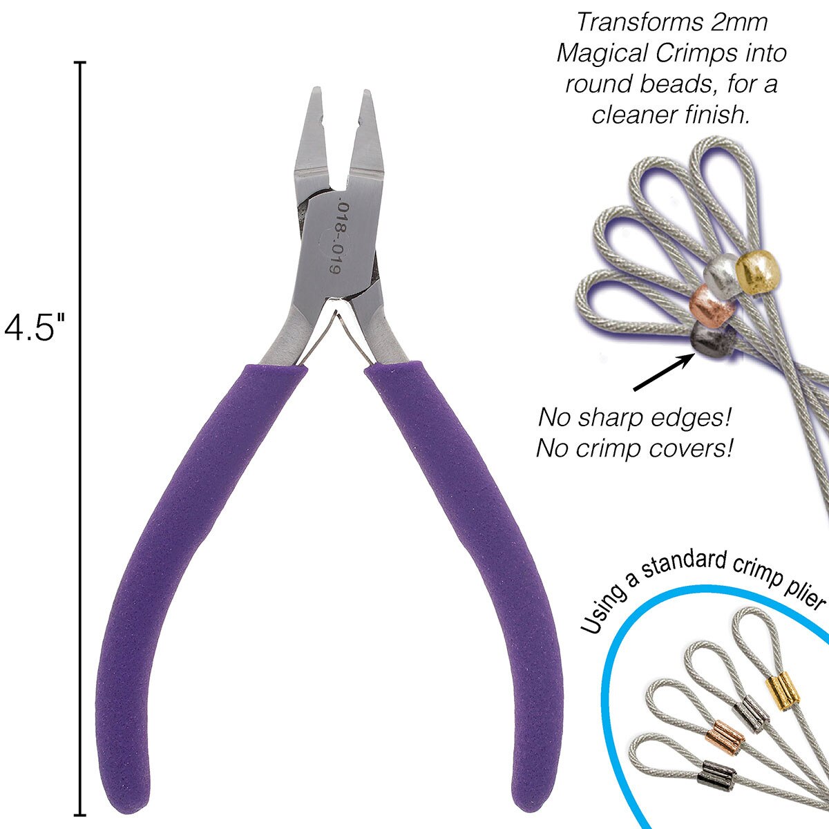 Euro Tool Universal Magical Crimper Pliers for 2mm Tubular Crimps - 1 pc
