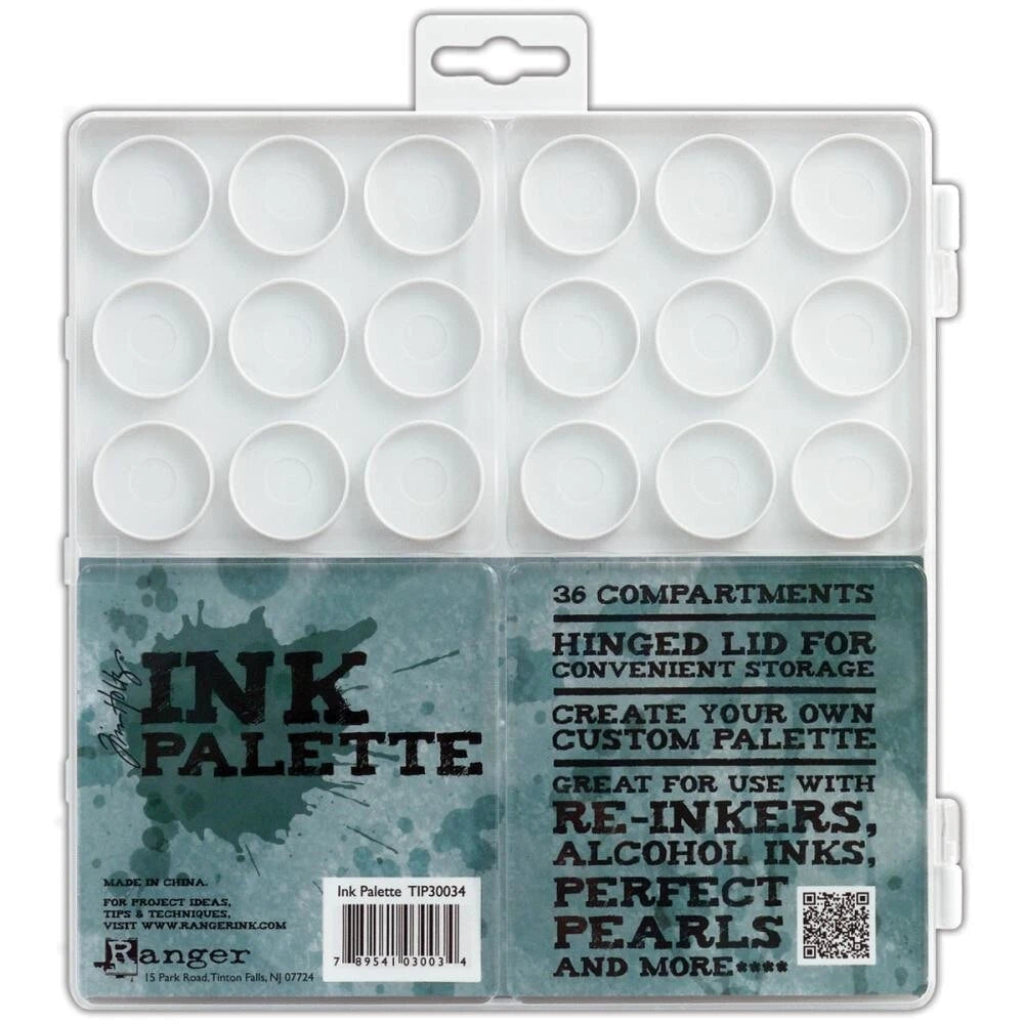 Ink palette with 36 compartments and Ranger branding
