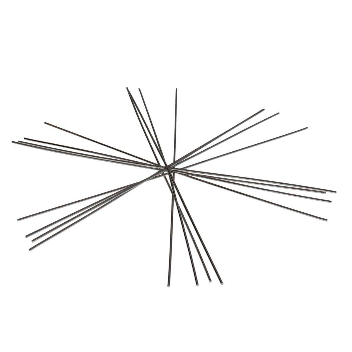 Black geometric design on a white background